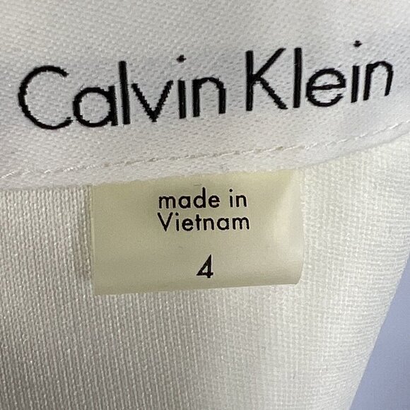 Calvin Klein NWT Womens 4 Colorblock Sleeveless Sheath Dress Purple Career Wear - Picture 14 of 16